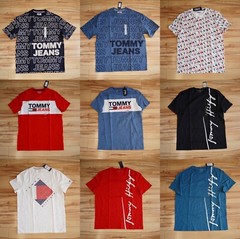Tommy Hilfiger Men’s Short Sleeve Crew-Neck Stripe Tee T-Shirt