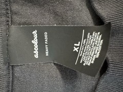 As Colour Heavy Weight Tee Shirt 100% Combed Cotton Size XL Heavy Faded Black