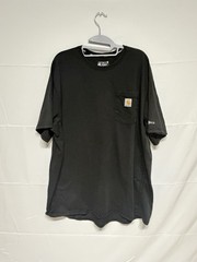 Carhartt Force T Shirt Mens Size 2XL Black Short Sleeve Pocket Relaxed Fit