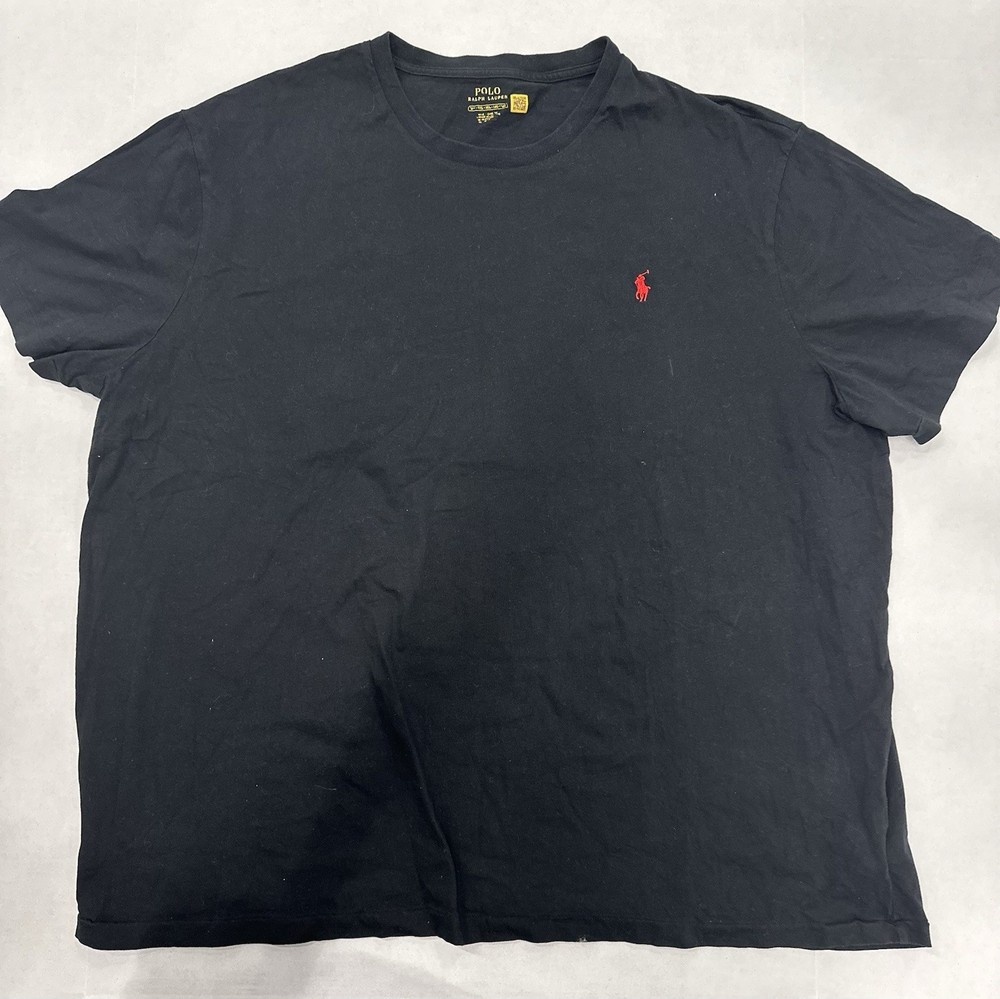 Polo Ralph Lauren T-Shirt Men’s Size 3XL. Black W/Red Horse Logo