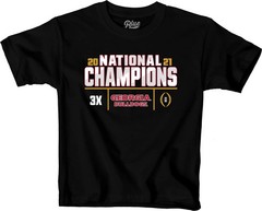 Blue 84 Ncaa Officially Licensed Georgia Bulldogs National Champs Kids T-Shirt