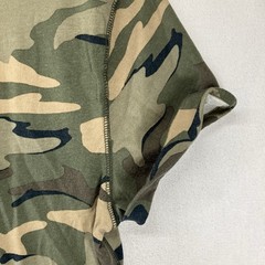 Hollister Mens Camo Curved Hem Tee Shirt Green Camouflage Medium Must Have