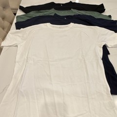 Men’s Jersey Crew Neck Short Sleeve Solid T-Shirts Set – 5 Colors +beige