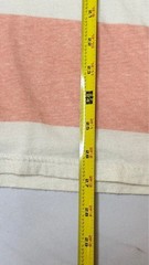 Hollister Men’s Medium Pink White Striped Crew Neck T-Shirt