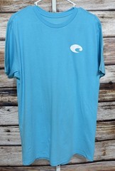Costa Del Mar Mens Medium Blue Marlin Graphic T-Shirt Born On The Water New