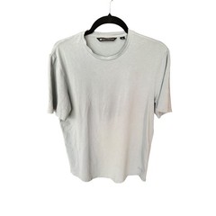 TravisMathew Mens Small Light Blue Gray Short Sleeve Crew Neck T-Shirt