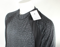 New NIKE Air Jordan Men’s XL Dri-Fit ADV Black / Gray Long-Sleeve Shirt MSRP $80