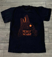 Trend Modest Mouse Band Black Full Size Cotton Shirt