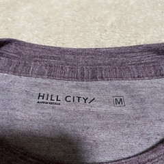 Hill City Merino Wool Blend T-Shirt Mens M Purple Crew Neck Short Sleeve Stretch