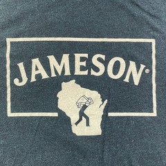 Jameson Irish Whiskey Shirt Mens Medium Green Ivory Wisconsin Promo Whisky Booze