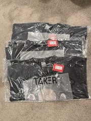 Men’s Cropped Taker Digital Puff Print T-Shirt in Black/Dark Gray, Size M, L, XL