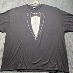 Tuxedo T-Shirt Men’s 5XL Black Funny Formal Costume Party Prom Shirt