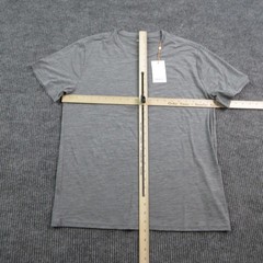 Quince Shirt Mens Large Heather Gray Merino Wool Short Sleeve All-Season Tee NWT