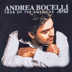 Vintage Andrea Bocelli Aria Tour Of The Americas T-Shirt XL 90s Opera Promo VTG