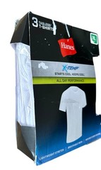 Hanes Men’s Undershirts T-Shirt Pack, 3-Pack X-Temp Moisture-Wicking Sz XL White