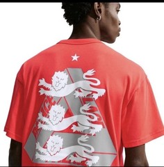 Palace x Nike England T Shirt “Light Crimson” Size XXL IM6598-696
