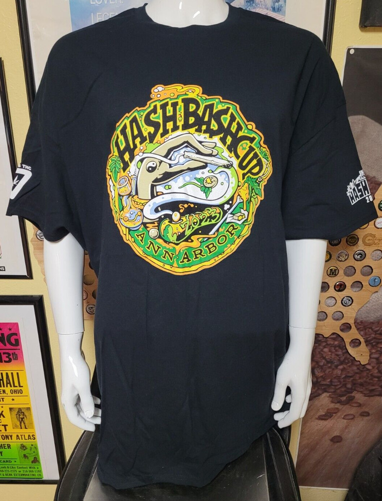 Hash Bash 2023 Ann Arbor T Shirt 4XL XXXXL Marijuana Weed NEW