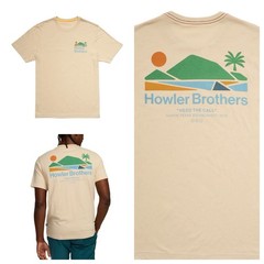 Howler Brothers T Shirt Men’s Medium Bahía de Howler Tee Sand Heather NWOT