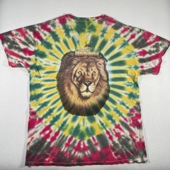Vintage Bob Marley Shirt Mens XL Rasta Tie Dye Lion Reggae 1997 Distressed 90s