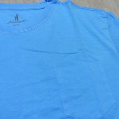 JOHNNIE O Mens M MEDIUM T SHIRT BREWS N VIEWS MALIBLU BLUE RED DALE 2.0 GOLF USA