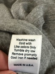 Goodlife Scallop Hem T-Shirt Mens Medium Gray Tri-blend Made in USA XL Comfort