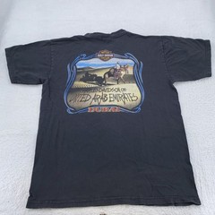 Vintage Harley-Davidson Shirt Mens Large Black American Pride Dubai UAE 90s USA