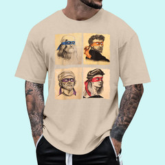 Humor Italian Artists T Shirt for Turtles Art Lovers T-Shirt