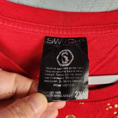 Vintage Switch Remarkable Shirt Mens 2XL Red Gold Foil Laurel Graphic Star Crown