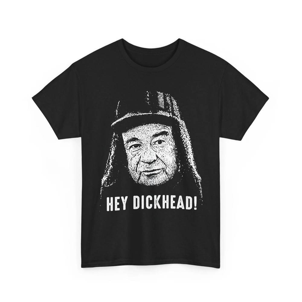 Hey Dickhead Portrait Edgy Meme Funny Graphic T-Shirt