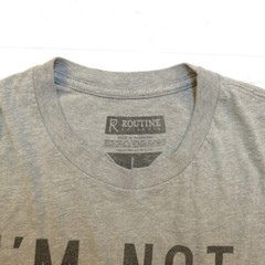 ROUTINE BASEBALL I’M NOT WEIRD I’M A PITCHER TEE T SHIRT Mens L Gray