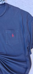 Polo Ralph Lauren-Homme- Blue Navy Logo Red T-Shirt Size-XXL-Men’s Cotton-