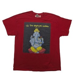 The Elephant Ladder Shirt Mens XL Issue #7 Red Graphic Ganesh Art Hindu Yoga