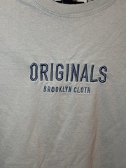 Brooklyn Cloth Men’s M Gray Cotton Crew Neck Short Sleeve T-Shirt