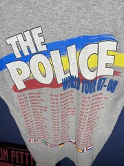 The Police World Tour T Shirt 07/08 Gray Mens Small Sting Preowned