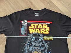 Funko Pop Star Wars Shirt Retro Princess Leia Vader Tee Comin Black Size L