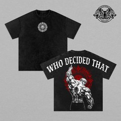 Escanor Seven Deadly Sins Tee Washed – “Who Decided That?” Vintage Washed