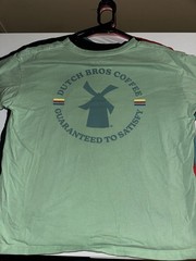Bulk of 5, Dutch Bros Coffee Women’s M Multicolor Crew Neck Short Sleeve Tees