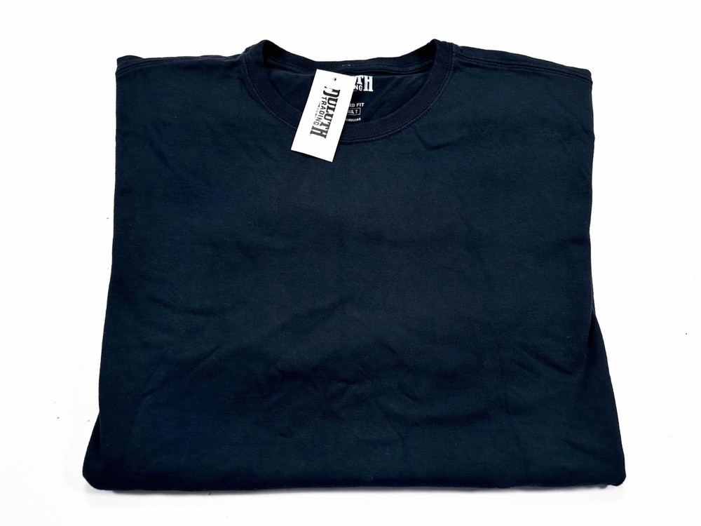 Duluth Trading Co Men’s L Longtail T-Shirt Navy Blue Short Sleeve NEW NWT