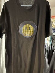 smiley face sound activated light up t-shirt