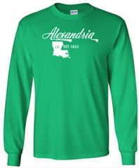 Alexandria Louisiana T-Shirt Long Sleeve Graphic tee