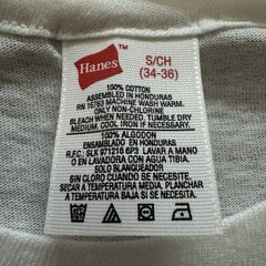 Vintage 90s Under T Shirt Hanes White Tee Mens Small single stitch Blank Plain