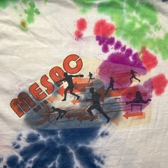 Middle East UAE Tie Dye Expertise Mens Medium T Shirt Track Field MESAC 2012