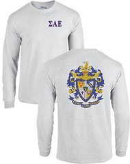 Sigma Alpha Epsilon Fraternity Crest Long Sleeve SAE Shirt – NEW