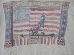 Sz XXL VINTAGE Soffes Choice T-Shirt Single-Stitch USA Made Patriotic Flag