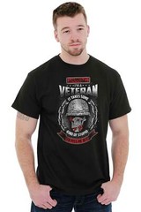 Army Military Skull Veteran Attitude Gift Mens Casual Crewneck T Shirts Tees