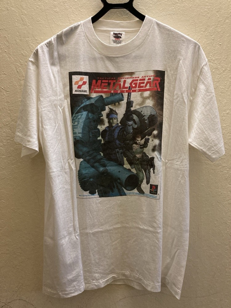 Vintage Deadstock Metal Gear Solid PlayStation T Shirt Size L 90s