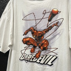 Vintage 2002 Marvel Comics Daredevil Double Sided Mad Engine Tee Shirt Size XL