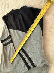 Krew Skateboarding Vintage Skater Mid Sleeve Shirt L Black Grey