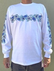 Hawaiian Design Men Women Long Sleeve T-Shirt Hibiscus Flower Turtle Honu Island