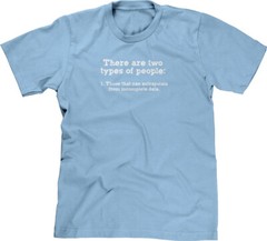 Two Kinds of People Incomplete Data Nerd Geek Joke Funny Humor Meme Mens Tee